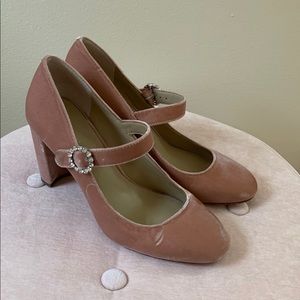 Ann Taylor Velvet Heels